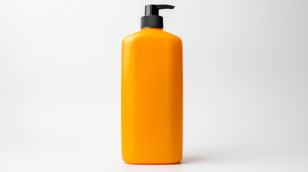 Practical Plastic Shampoo Dispenser on White Background.の素材