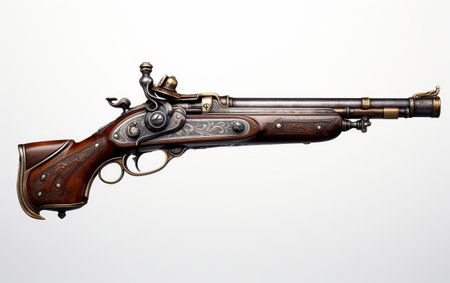 Intricately Carved Antique Gunの素材