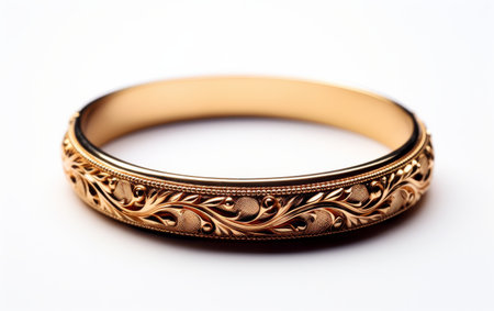 Gold Wedding Bands With Leavesの素材