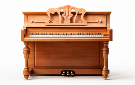 Toy Piano on White Tableの素材