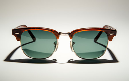 A Pair of Sunglasses on White Surfaceの素材