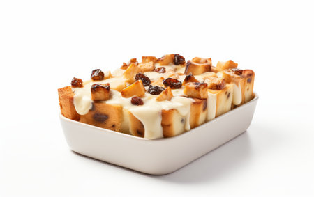 White Plate With Cake and Caramel Sauceの素材