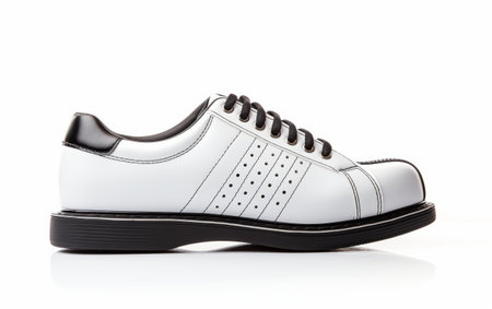 Pair of Shoes on White Floorの素材