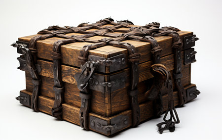 Wooden Cage With Hanging Chainsの素材