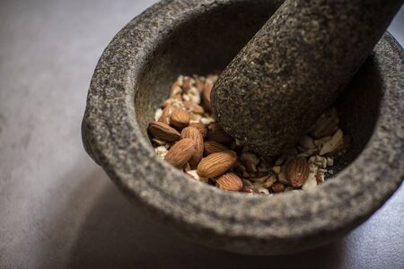 Crushed Almondsの写真素材