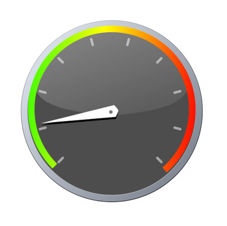 speedometer illustration. motorcycle or car speed meterのイラスト素材