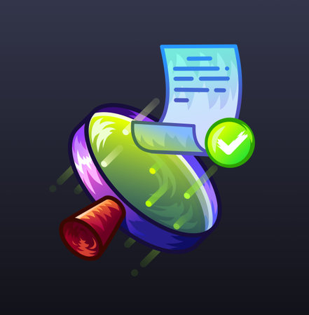 Illustration of a successful document searchのイラスト素材