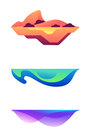 Abstract shapes for your illustrationsのイラスト素材
