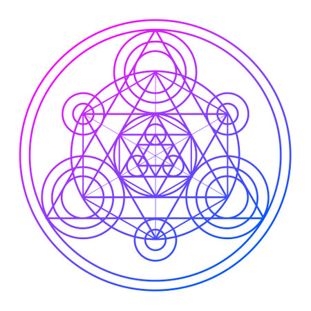 Alchemical magic circle. Astrology and the concept of religionのイラスト素材