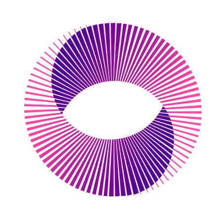 Mobius strip. A continuous tape is twisted aroundのイラスト素材