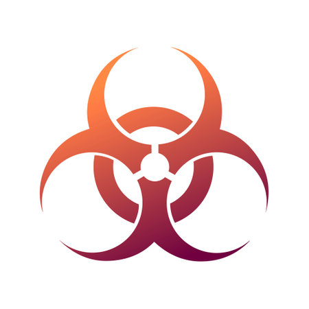 Abstract symbol of toxicity. Toxic waste symbolのイラスト素材
