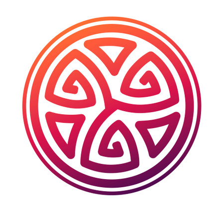 Abstract ancient round pattern. Circle patternのイラスト素材