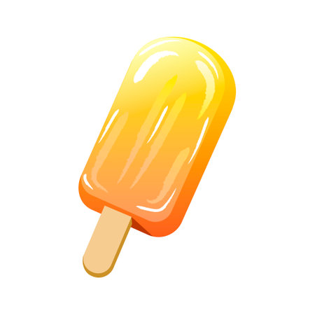 Illustration of ice cream on a stickのイラスト素材