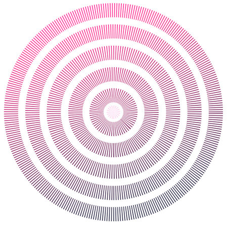 Concentric dashed circles to youのイラスト素材