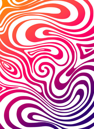 Abstract bright background with waves and flowのイラスト素材