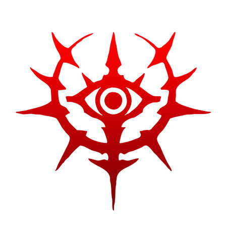 Abstract image of a red eyeのイラスト素材