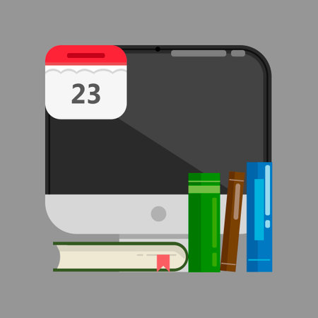 Illustration of learning and educationのイラスト素材