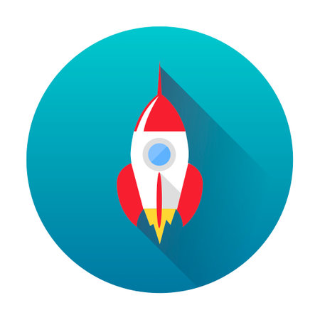 Rocket illustration. High speed and efficiencyのイラスト素材