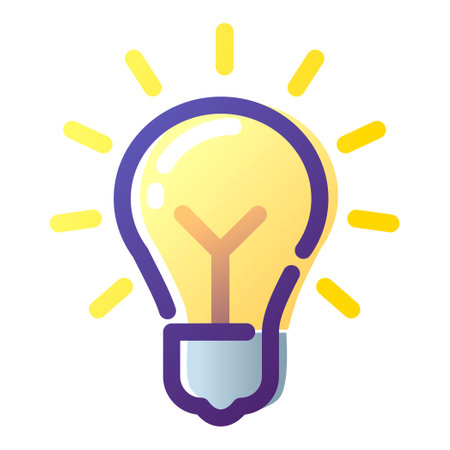 Light bulb icon. Illustration of an ideaのイラスト素材
