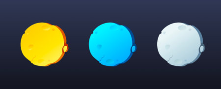 Multicolored round stone plate. Stone round dieのイラスト素材