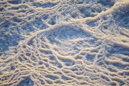 Crystalline Salt Formations on Dead Sea Shore
