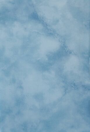 Macro background old blue tile texture on the wall.の写真素材