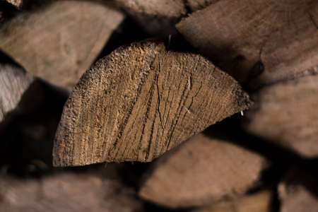 A stack of firewood natural background