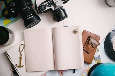 Concept travel. Map of Ukraine, atlas. Kiev Ukraine January 18 2018の写真素材