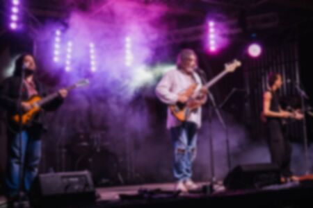 Concert festival in blurry focus. Background image.の写真素材