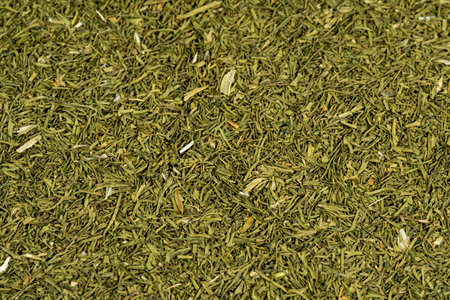 Dried dill spice background. Dry seasoning dill. Spices and herbs for cookingの写真素材