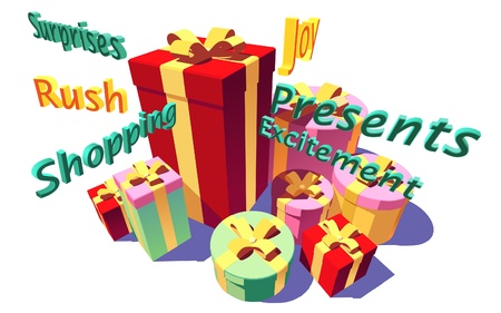 Lots of Giftsのイラスト素材
