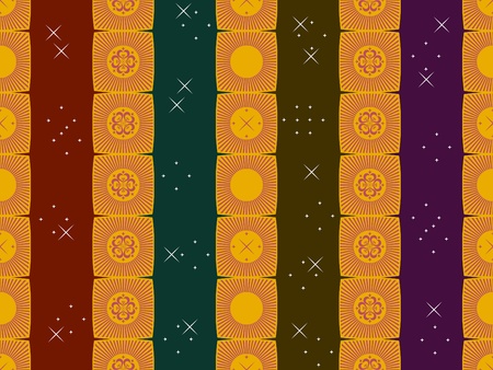 Fantasy Wallpaper Comprising Mixed Stylesのイラスト素材