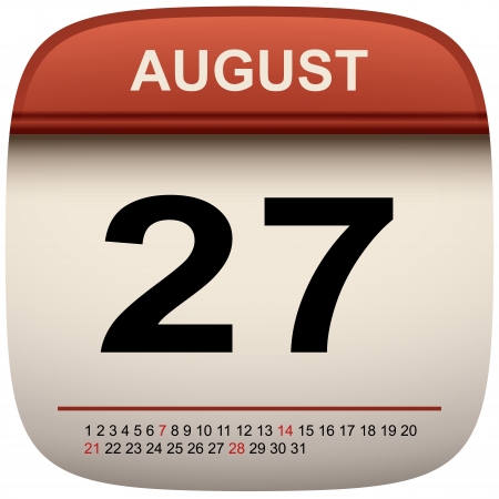 Wall Calendar Iconのイラスト素材