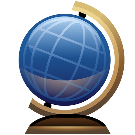 Science Desk Globe Iconのイラスト素材