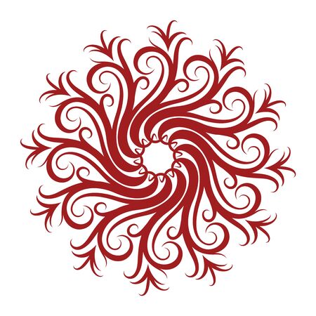 Wavy Rosetteのイラスト素材