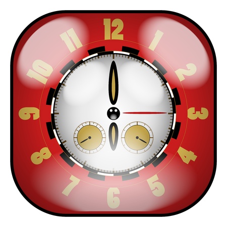 Creative Design Clock  With Chronometerのイラスト素材