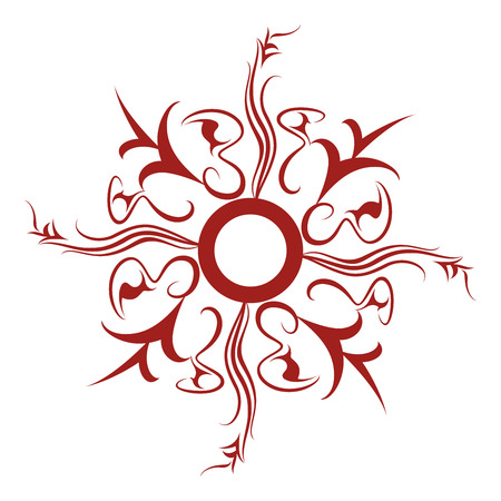 Star-shine Rosette Tattooのイラスト素材