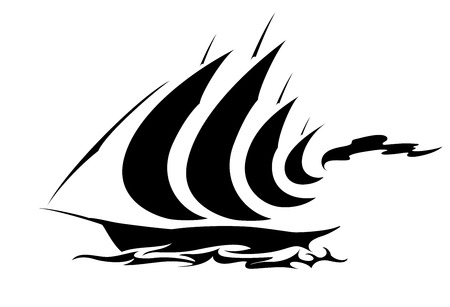 Cruise Yacht Symbolのイラスト素材