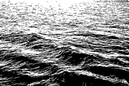 Waves on the Ocean Illustrationのイラスト素材