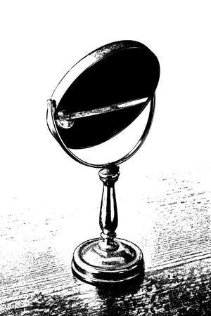 Beatuy Mirror Old and Rustyのイラスト素材