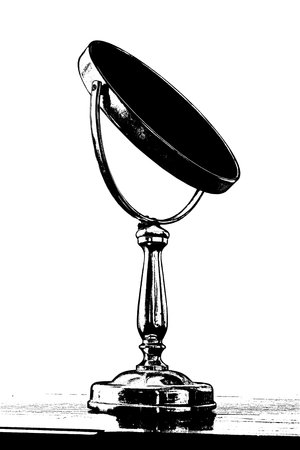 Beatuy Mirror Old and Rustyのイラスト素材