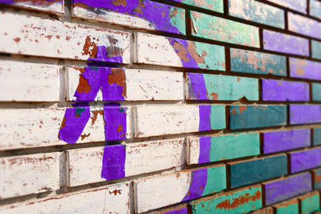 Colored Graffiti Countdown to 5 Number 1の写真素材