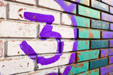 Colored Graffiti Countdown to 5 Number 3の写真素材