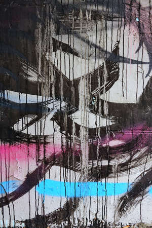 Sharp Strokes on the Wallの写真素材