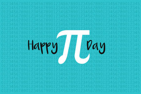 Colorful horizontal poster, banners for Pi Day. Pi number, Pi sign, a mathematical constant, irrational number, greek letter. Abstract digital vector illustration. Pi signのイラスト素材