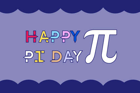 Happy Pi Day vector design. International Pi day celebration. Poster and T-Shirtのイラスト素材