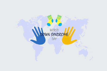 Vector Illustration on the theme World Down Syndrome Dayのイラスト素材