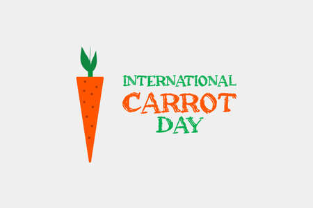 International Carrot Day vector design . Carrot Day Poster, April 4. Important dayのイラスト素材