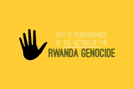 Day of the Remembrance of the Victims of the Rwanda Genocide vector background designのイラスト素材