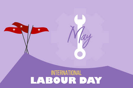 1st May.Â  Happy Labour Day vector backgroundÂ  design.Â  International day for Labour.Â のイラスト素材